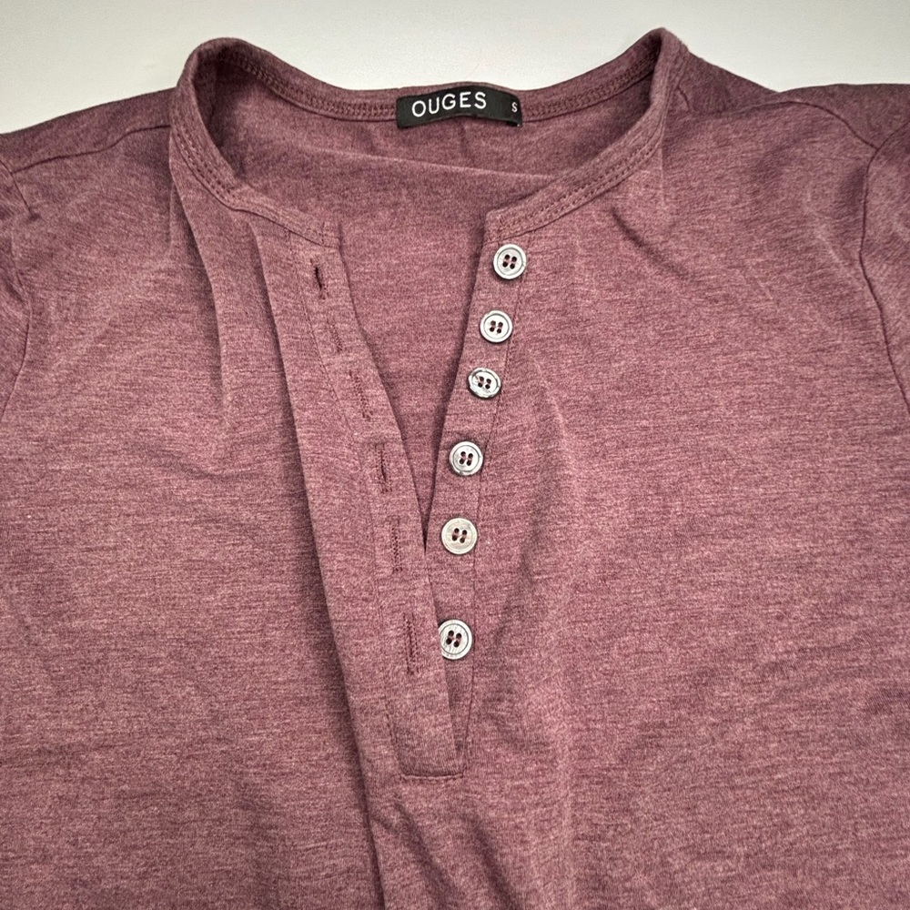 Ouges Henley Long Sleeve Layering Top - Picture 3 of 4